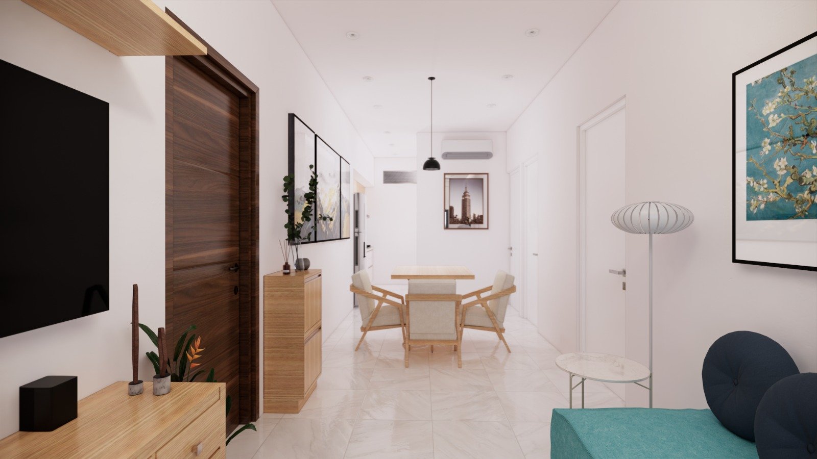 Interior departamento Sendas – sala comedor